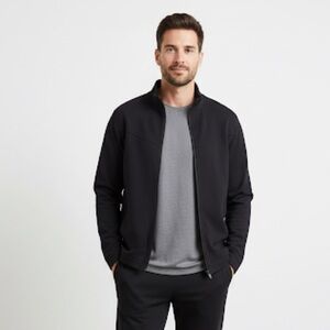 Lululemon Sz L Black Full Zip Casual Relaxed Outdoor Sweater Jacket